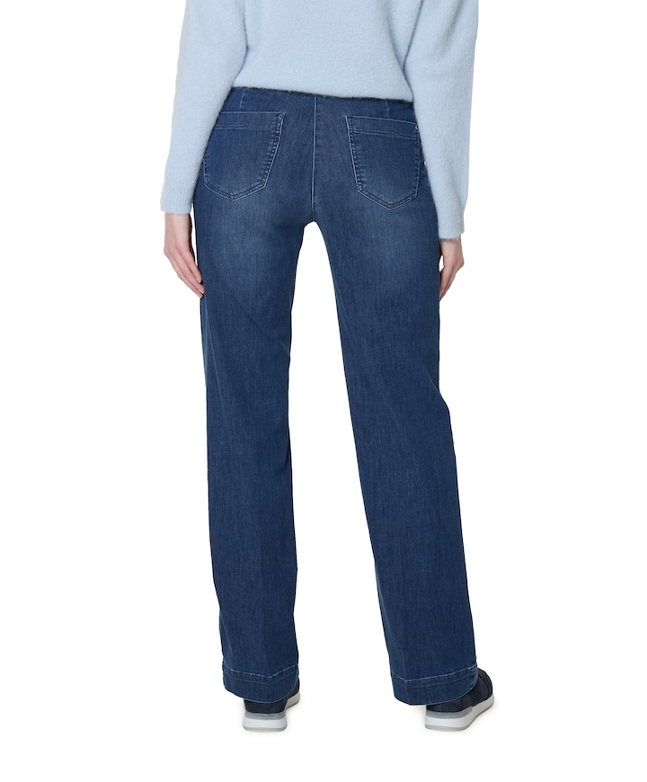 Jenny Wide Leg dames jeans blauw