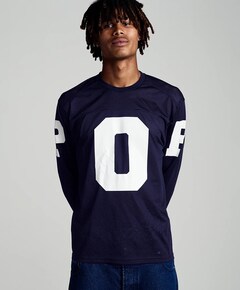 Heren longsleeve blauw