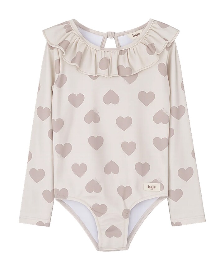 Meisjes badpak UV ecru