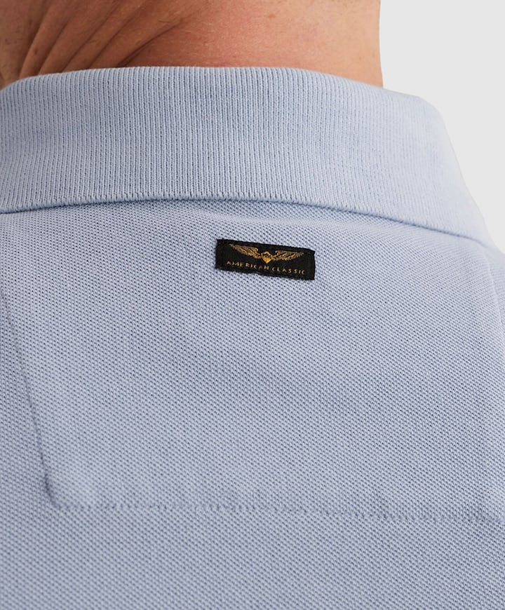 Heren polo blauw