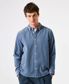 Heren overshirt blauw