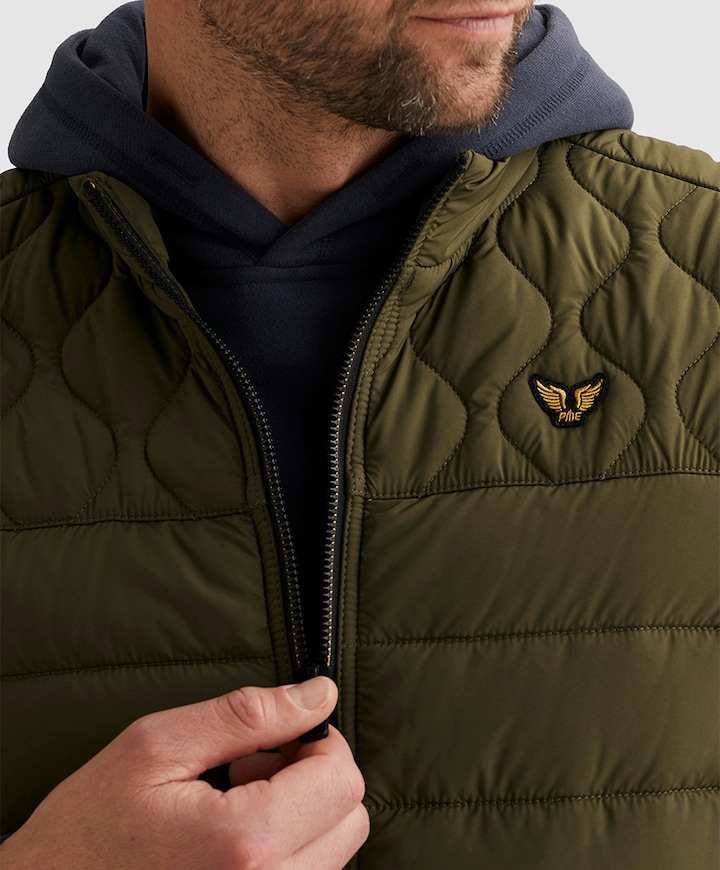 Heren bodywarmer groen