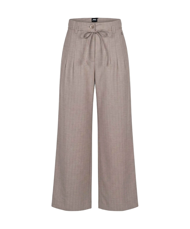 Chalk stripe dames pantalon beige