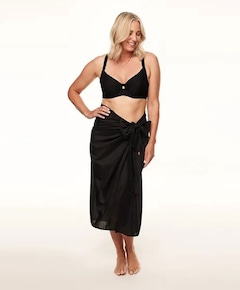 Dames pareo zwart