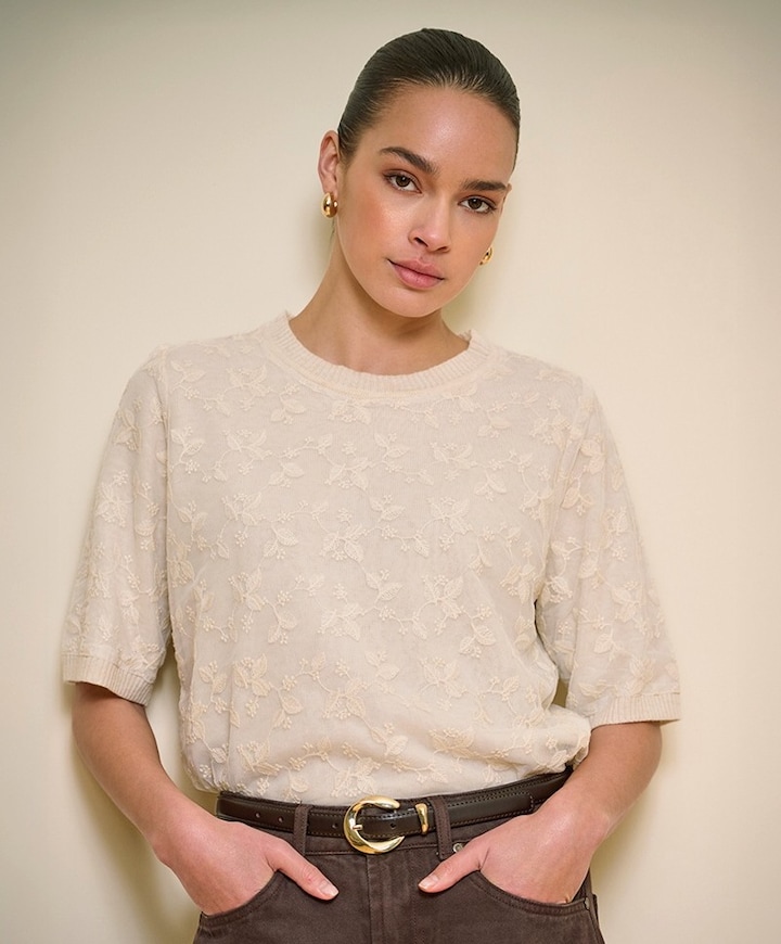 Dames trui beige