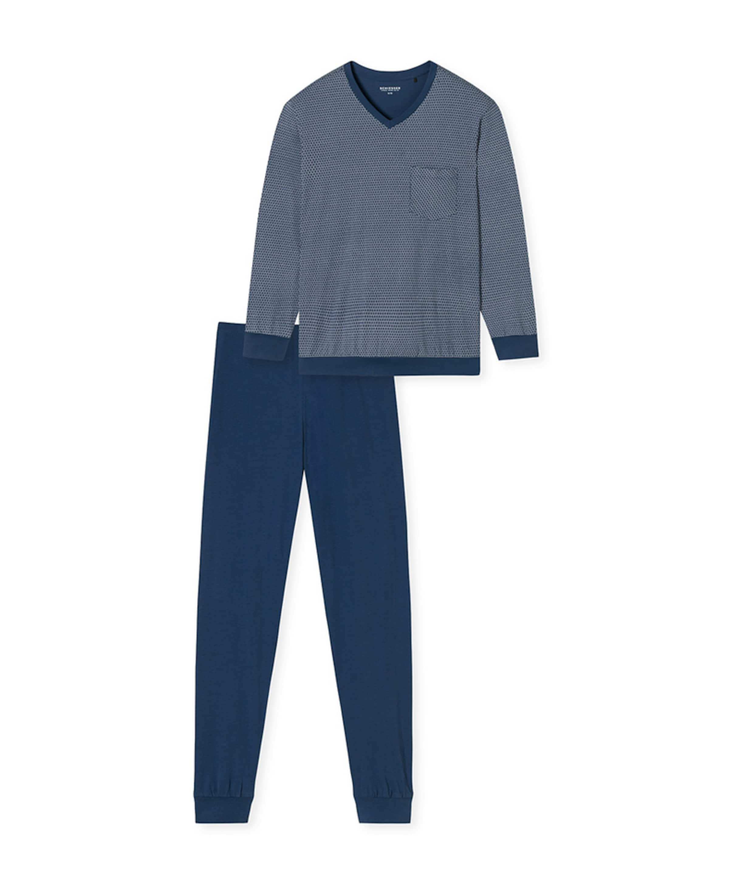 Heren pyjamaset blauw