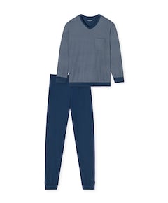 Heren pyjamaset blauw