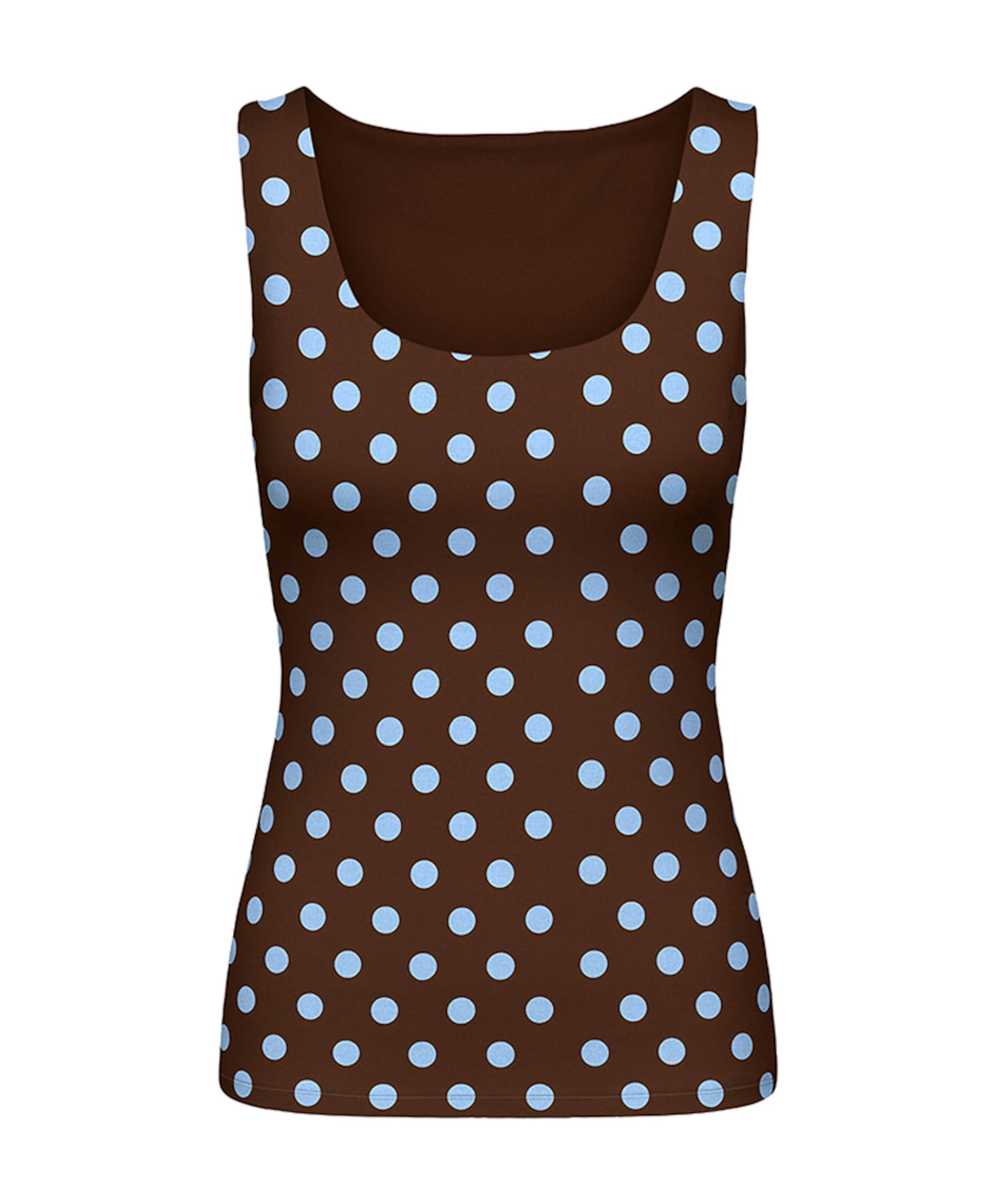 Dames top bruin