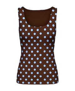 Dames top bruin