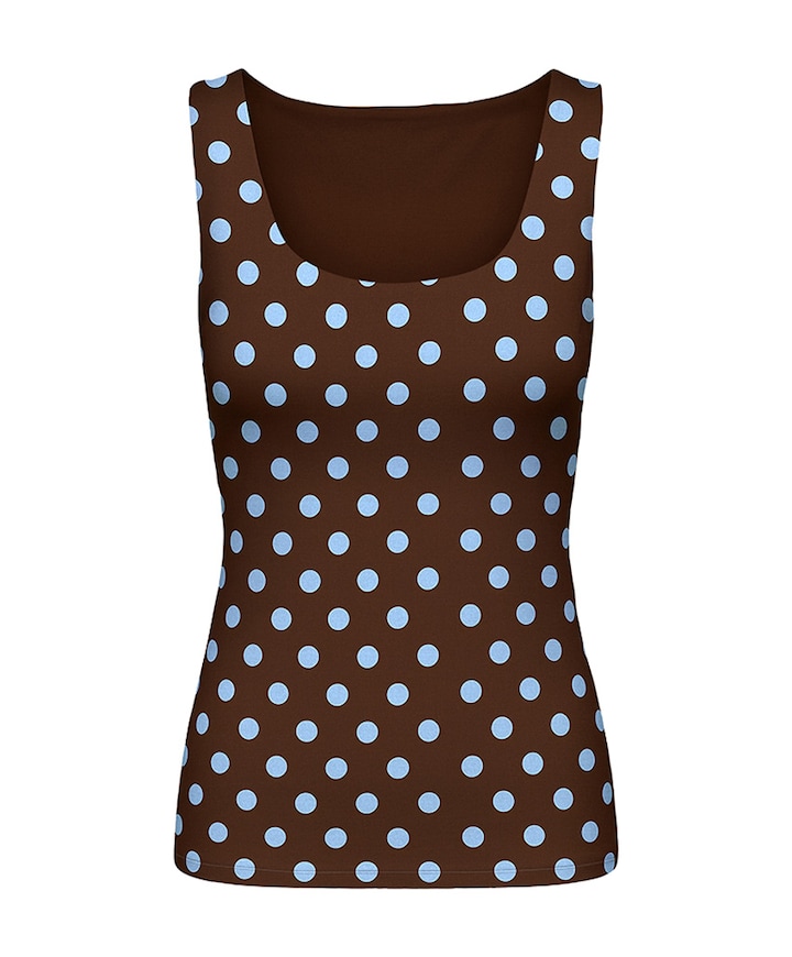 Dames top bruin