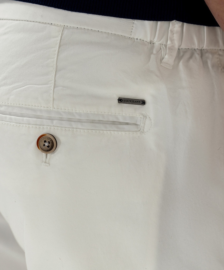 Bermuda Plain heren korte broek wit