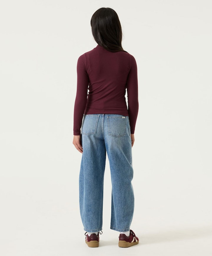 Meisjes longsleeve bordeaux