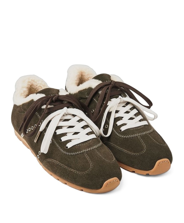 Billy Lou Fur II dames sneakers groen
