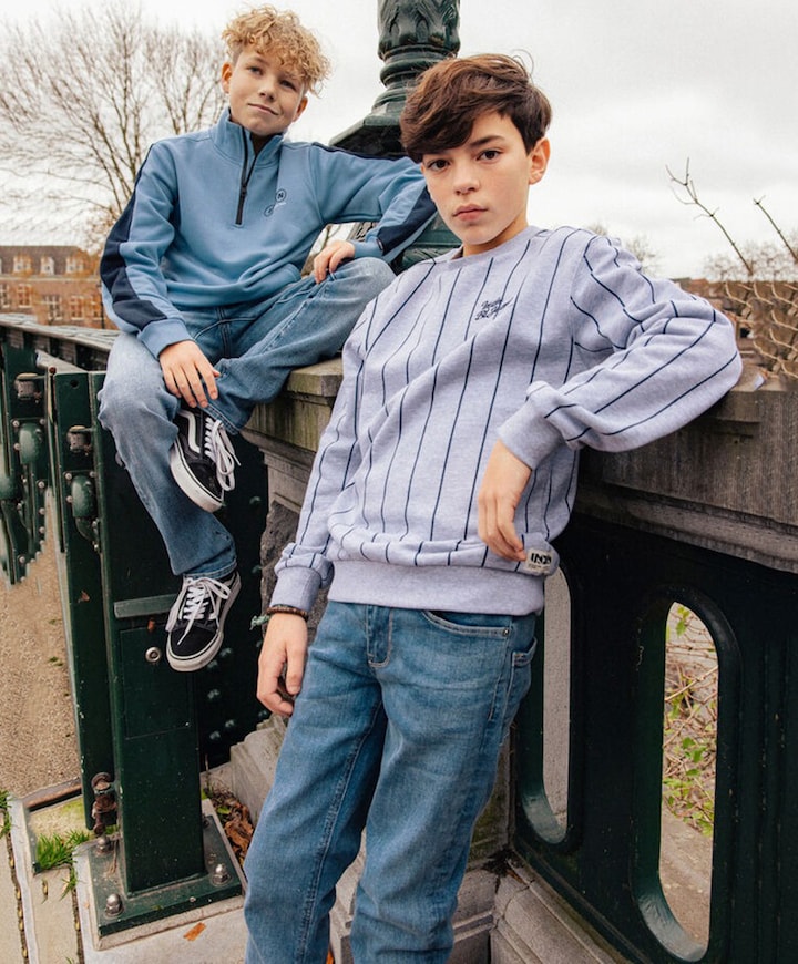 Jongens sweater grijs