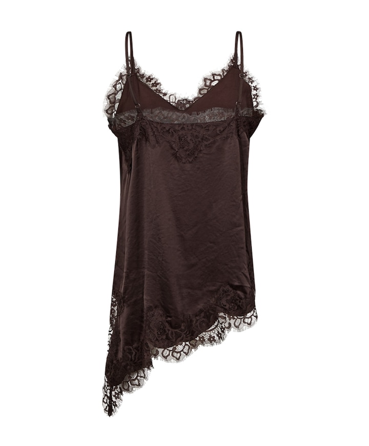 Dames top bruin