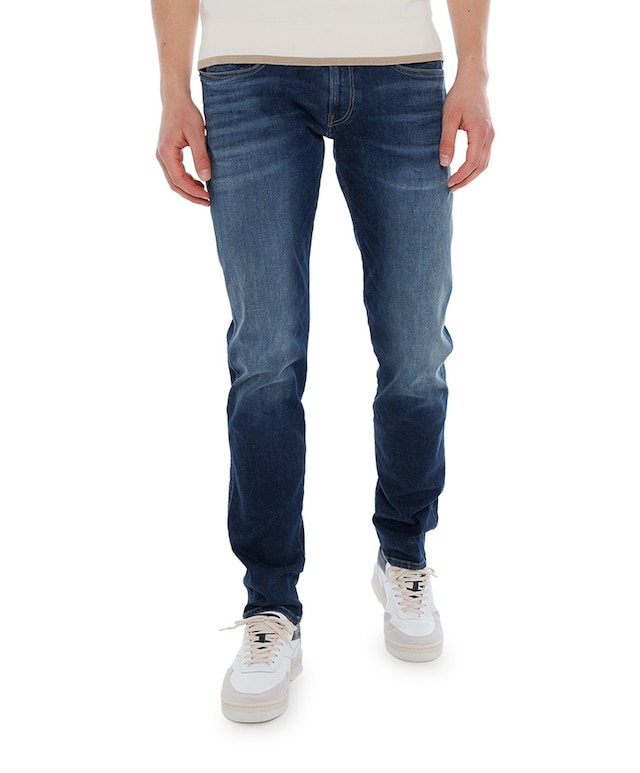 Anbass pant hyperflex dust jeans blauw