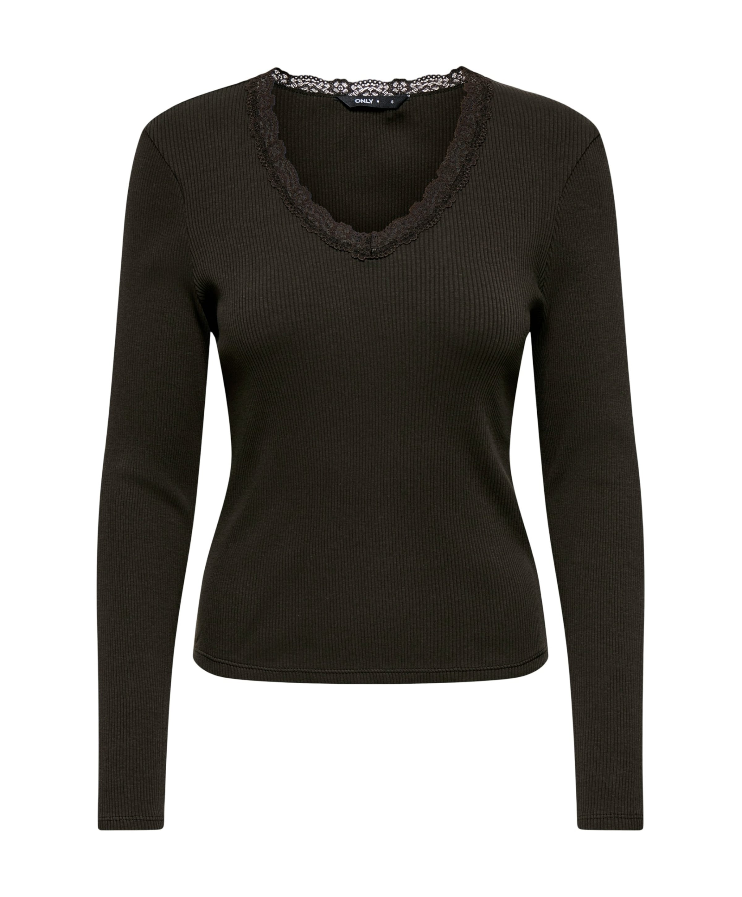 Dames longsleeve bruin