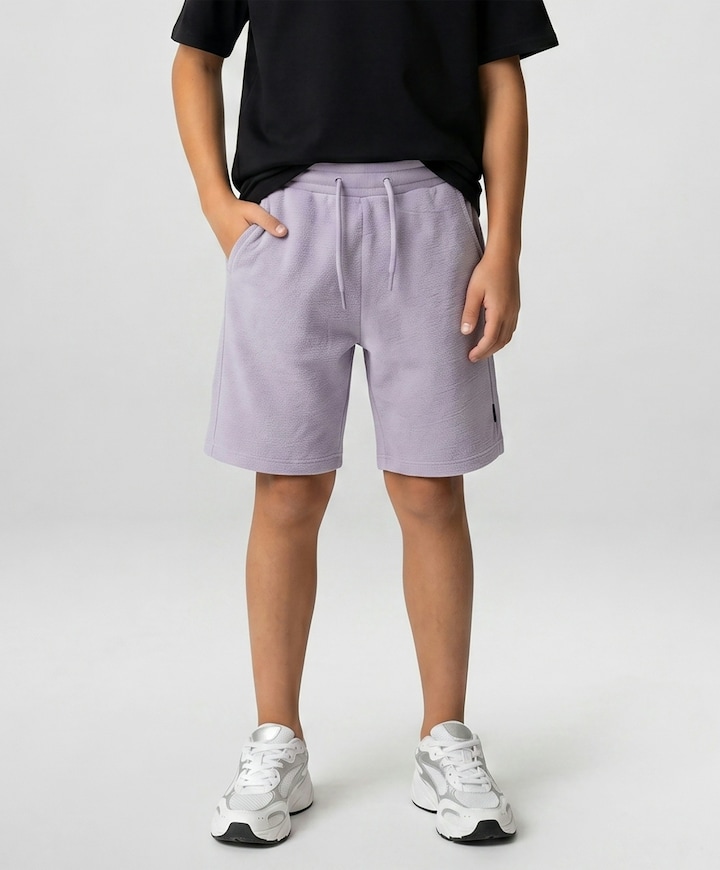 Kids LOWKEY SW Shorts Moss jongens korte broek paars