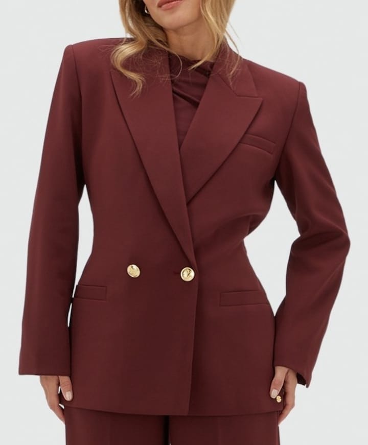 Dames blazer bordeaux
