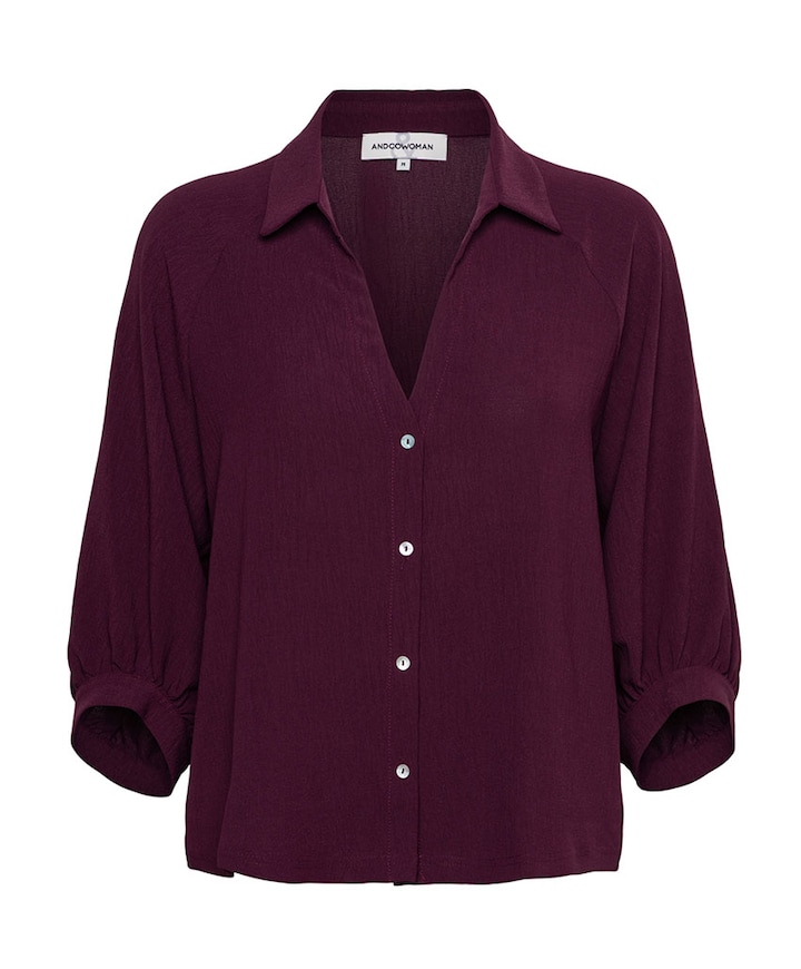 Dames blouse paars