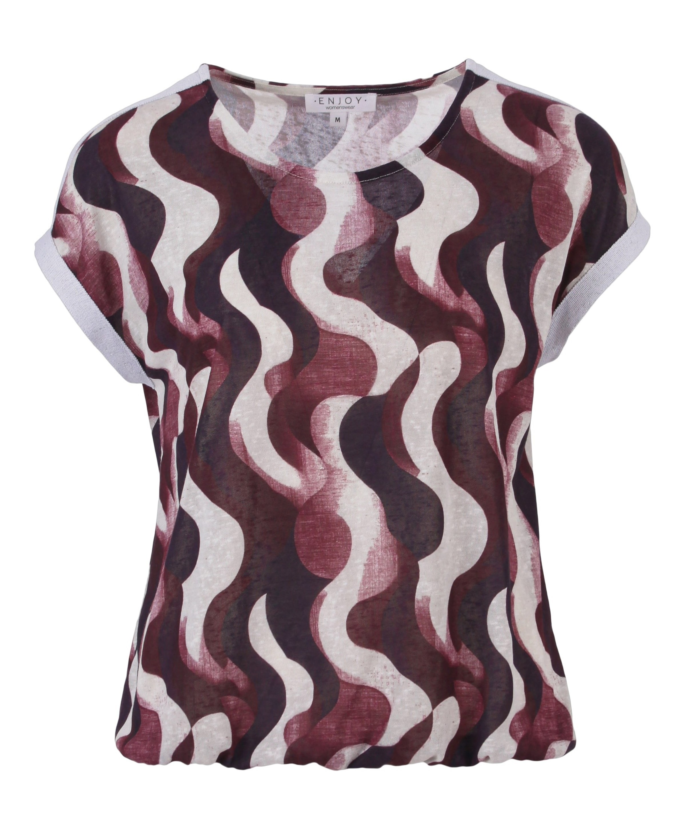 Dames T-shirt bordeaux