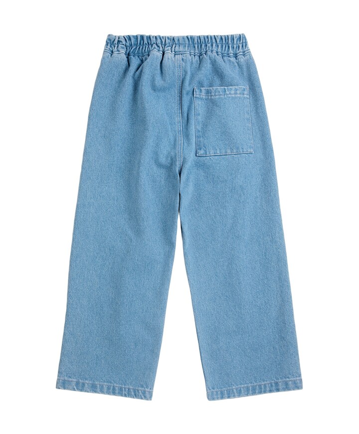 Embossed Denim Pants uniseks jeans  blauw