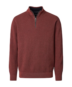 Heren trui met rits rood