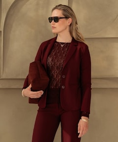 Dames blazer bordeaux