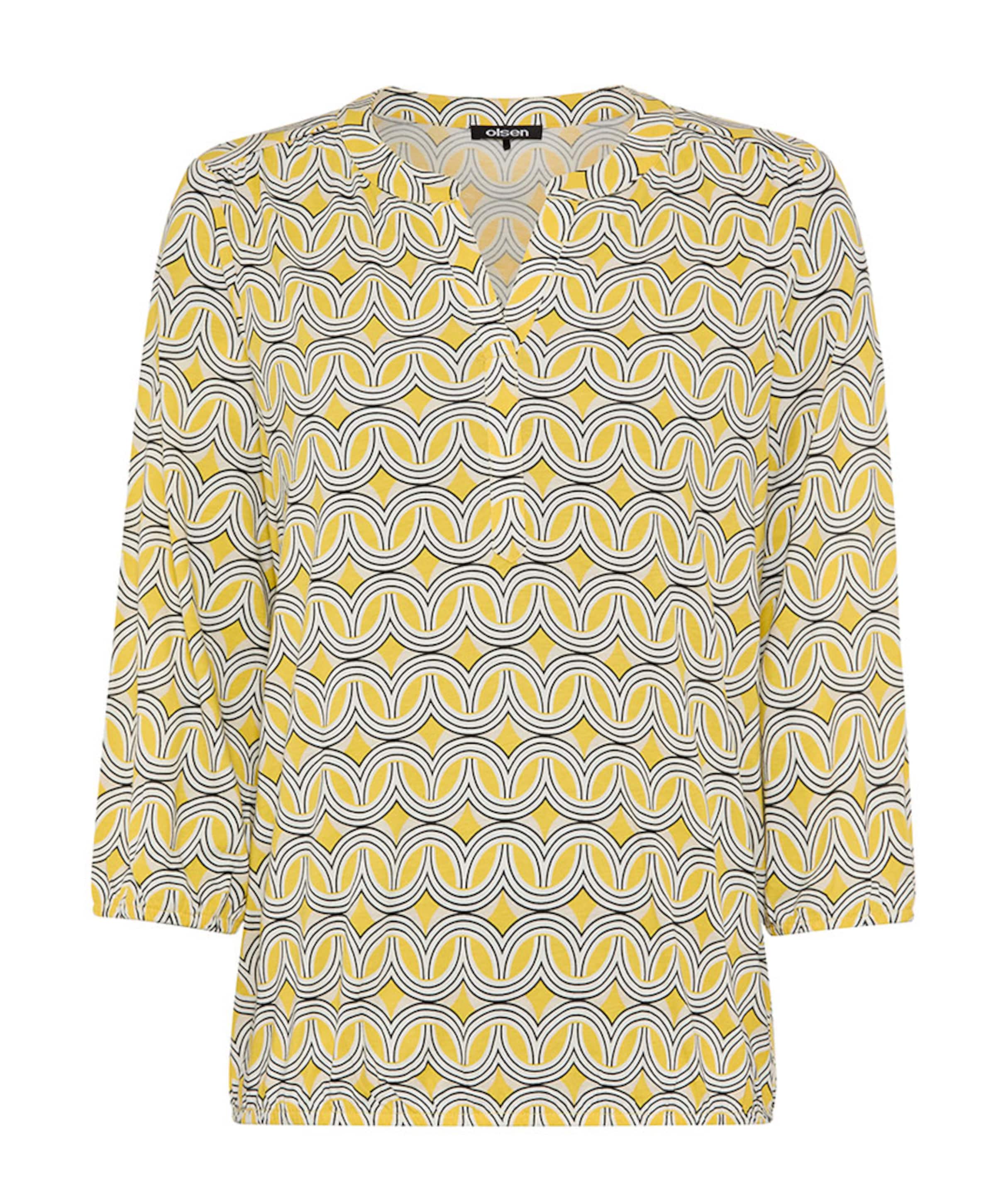 Dames longsleeve geel