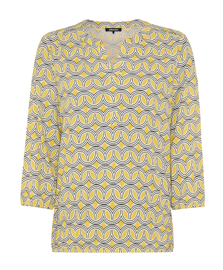 Dames longsleeve geel