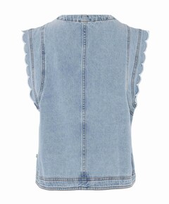 Dames gilet blauw