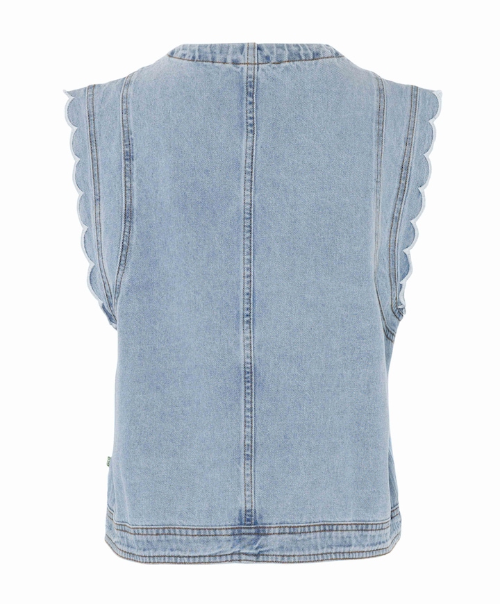 Dames gilet blauw