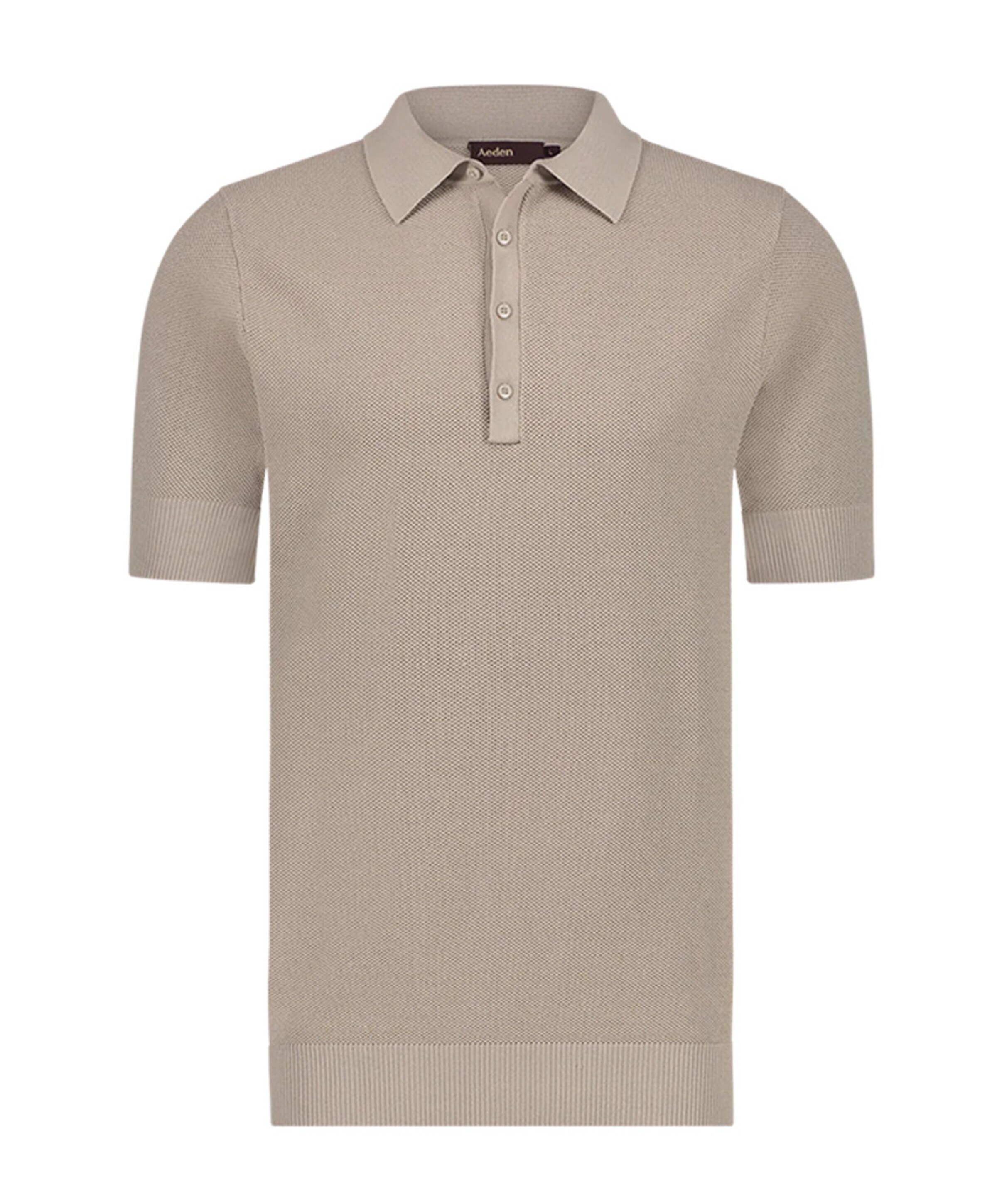 Heren polo beige