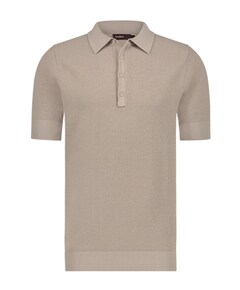 Heren polo beige