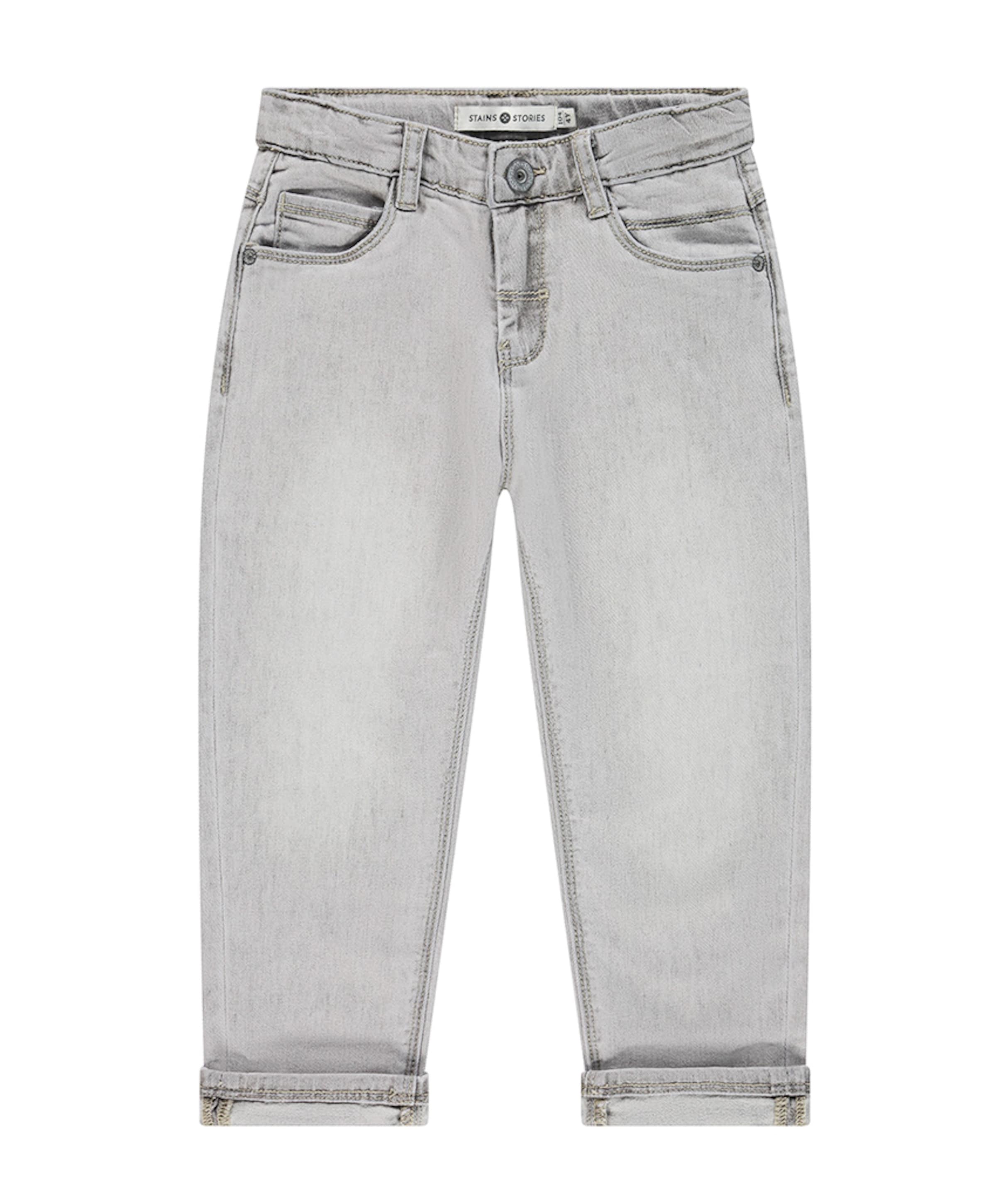 Denim Wide Fit jongens jeans grijs