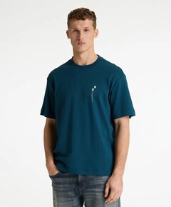 Heren T-shirt blauw