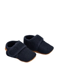 Baby wool slippers uniseks pantoffels  blauw