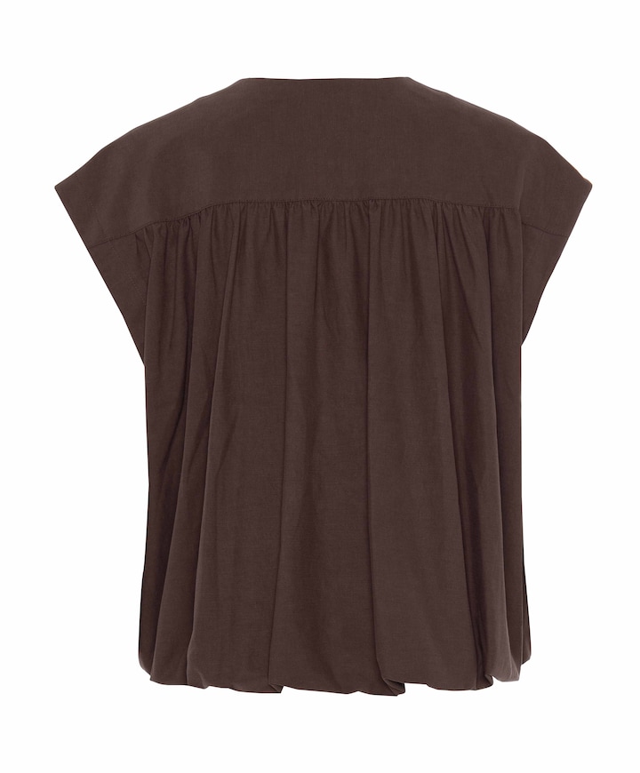 Dames gilet bruin