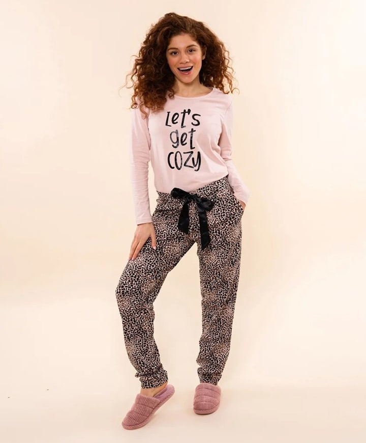 Dames pyjamabroek roze