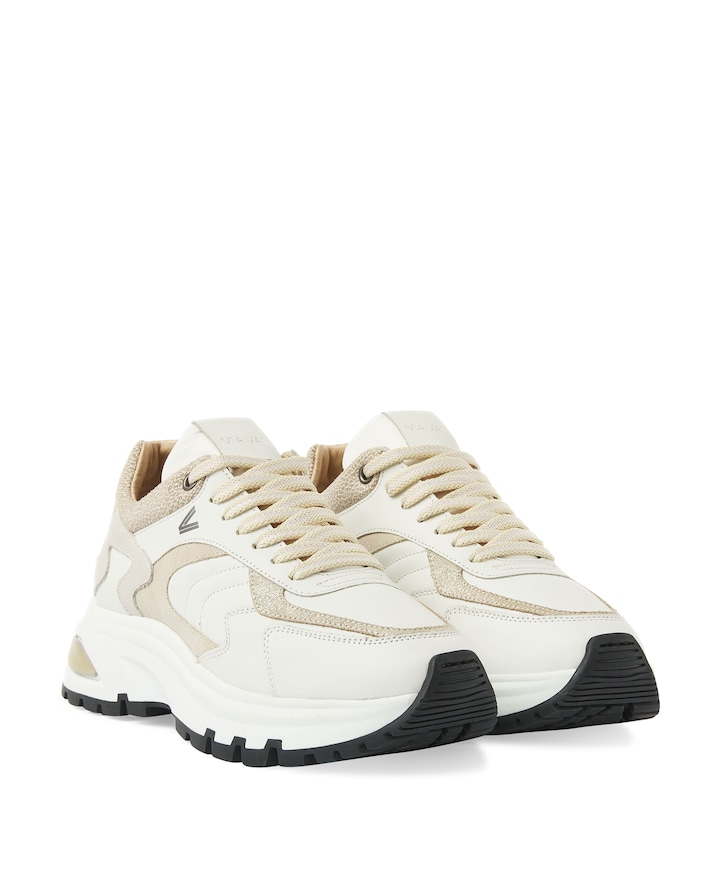 Liz Leighton dames sneakers beige