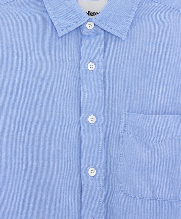 Jongens overhemd lange mouw blauw