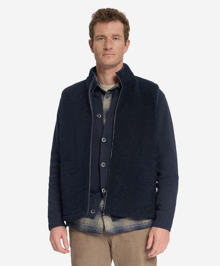 Heren overhemd lange mouw blauw