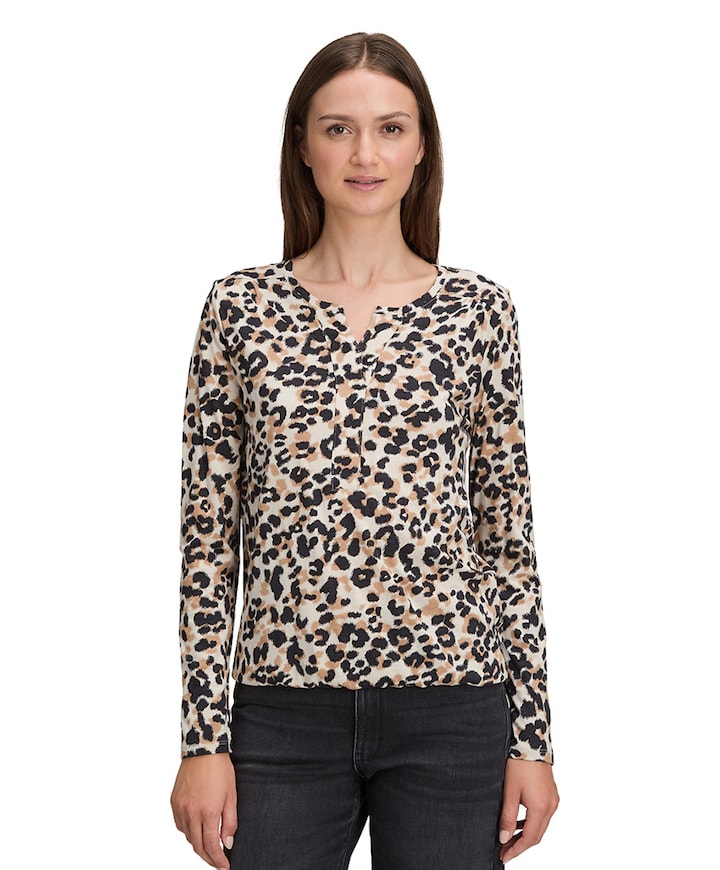 Dames longsleeve beige