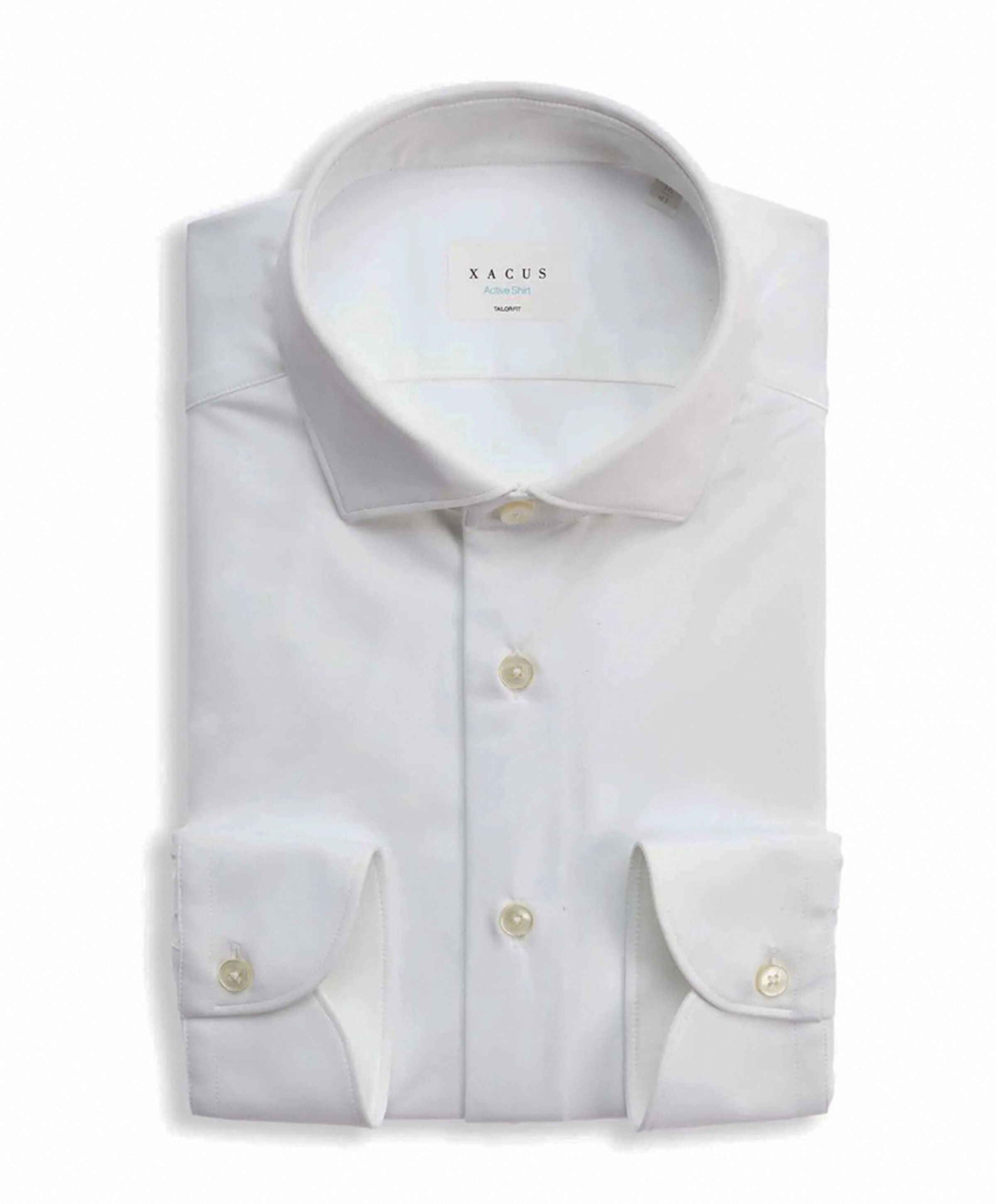 Heren overhemd lange mouw wit