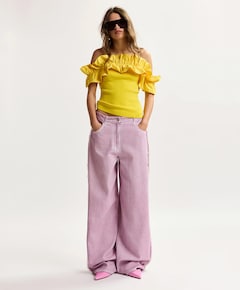 Dames top geel