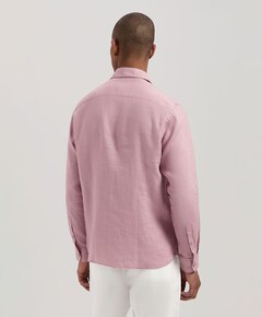 Heren overhemd lange mouw roze