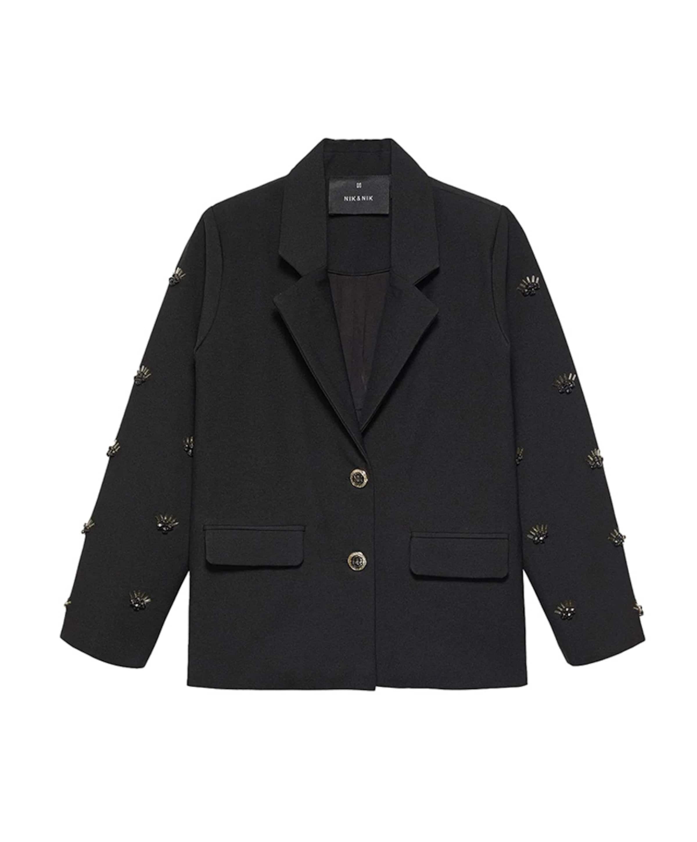Meisjes blazer zwart