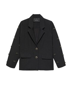 Meisjes blazer zwart