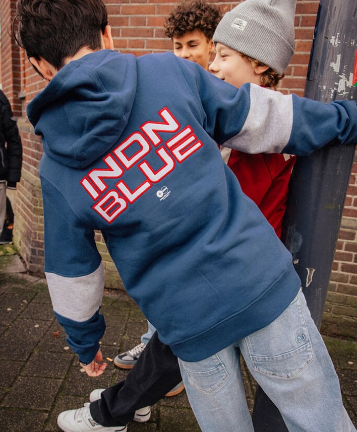 Jongens hoodie blauw