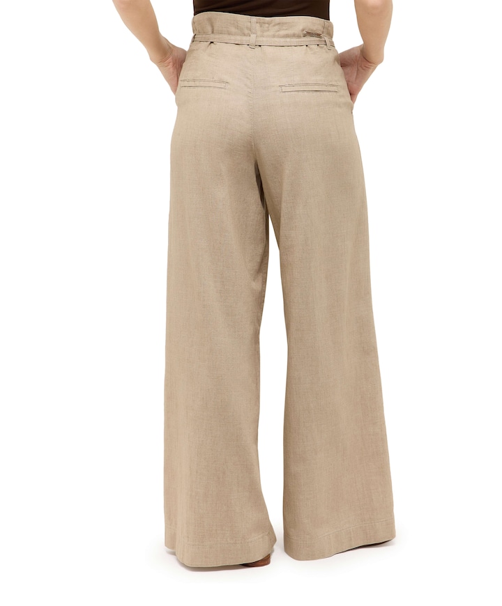LIVA SLEEK dames broek beige